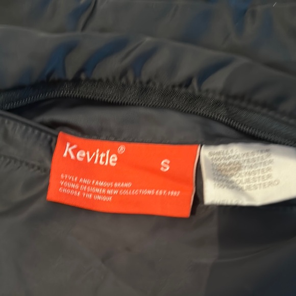 Kevitle Men’s NASA Collection Zip Up Flight Bomber Jacket Burgundy Size S - Picture 10 of 11